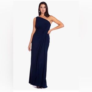 NWT Adrianna Papell Women's One Shoulder Elegant Formal Dress